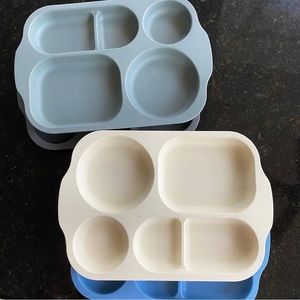 4-pack Sectioned Kids Plates
